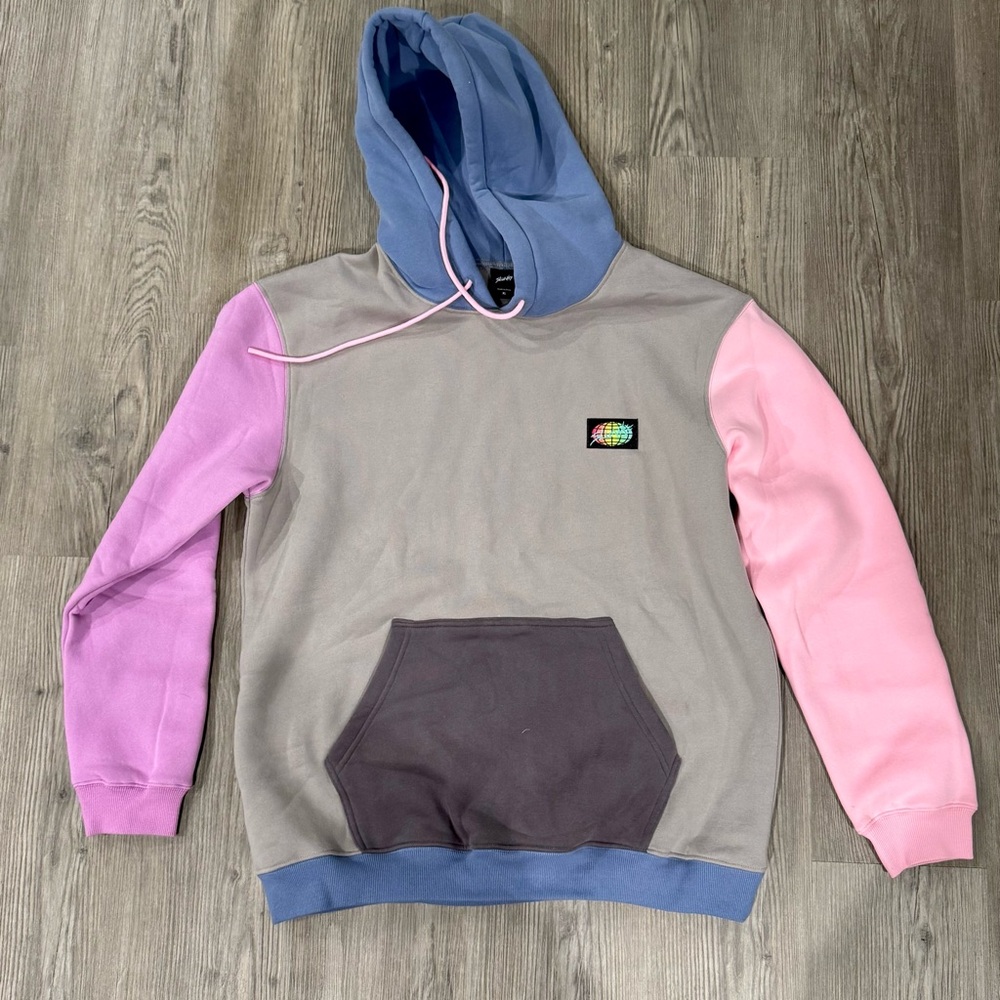 SLUNKS Color Block Hoodie - Grey XL